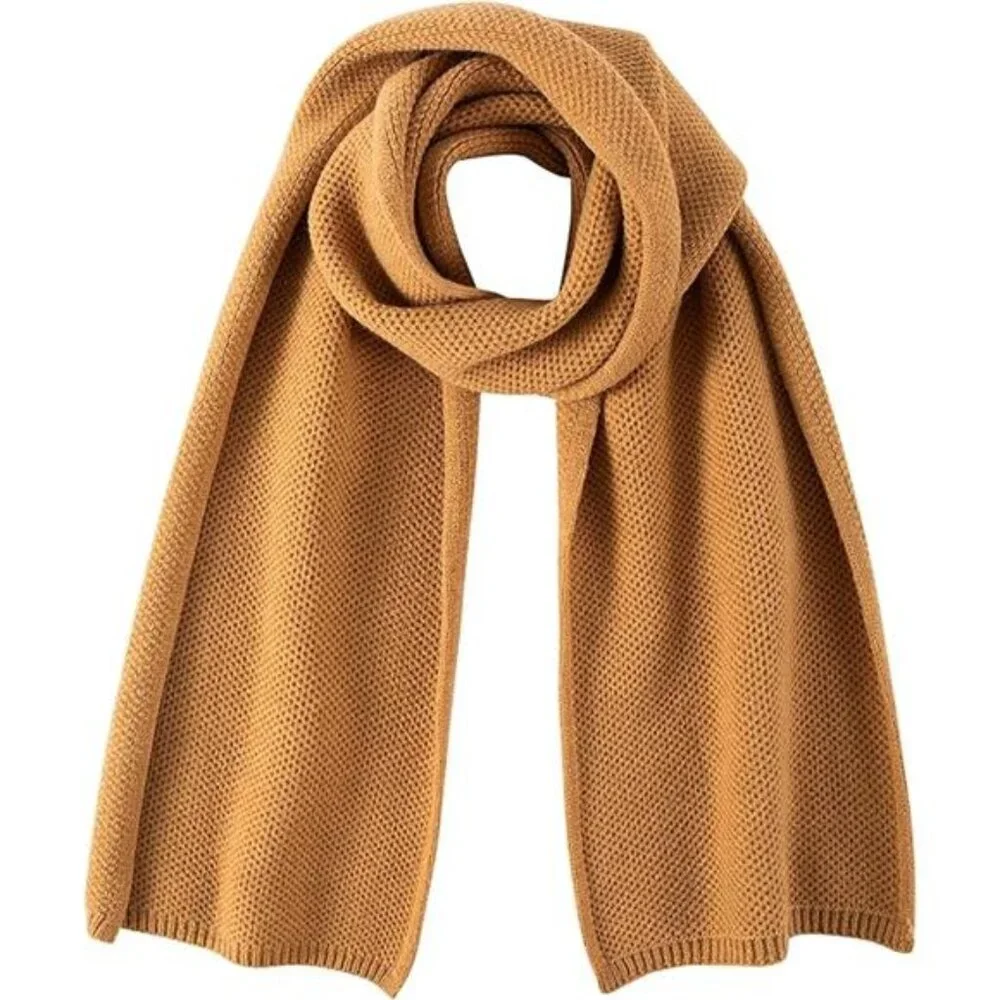 Women's Long Knit Scarf Winter Chunky Scarfs Warm Big Wrap Thick Winter Fashion - Picture 5 of 5